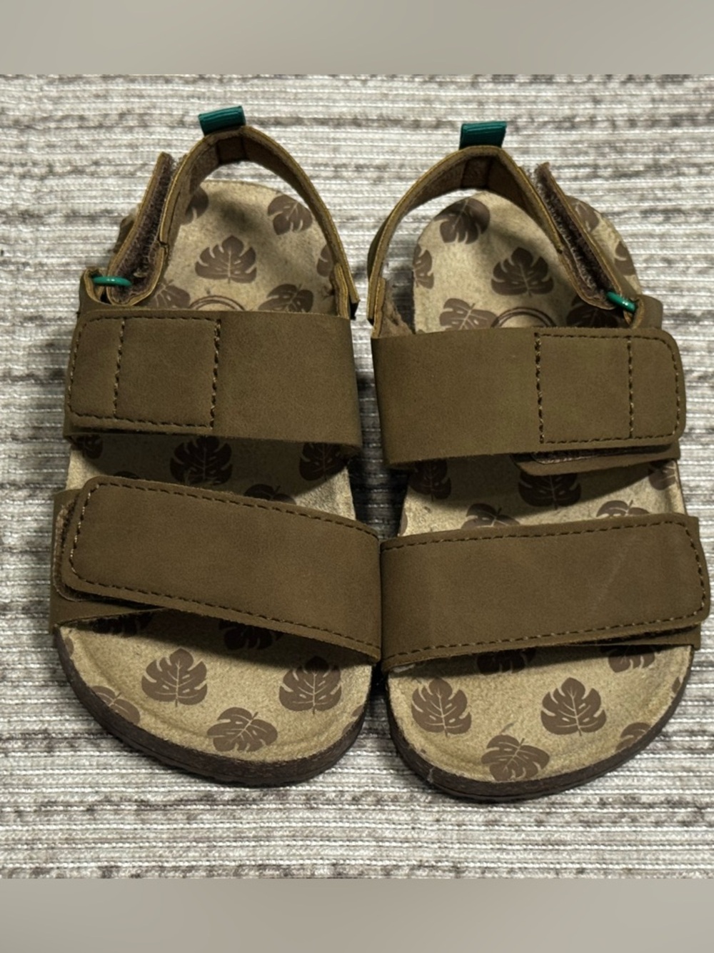 Wonder Nation Toddler Sandals Size 7 Brown
